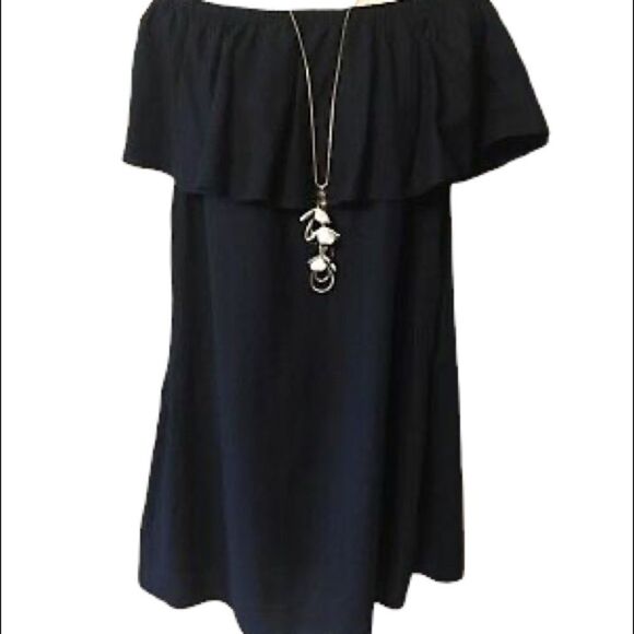 ✨HP✨Off shoulder Ruffle linen dress✨ - Picture 4 of 7